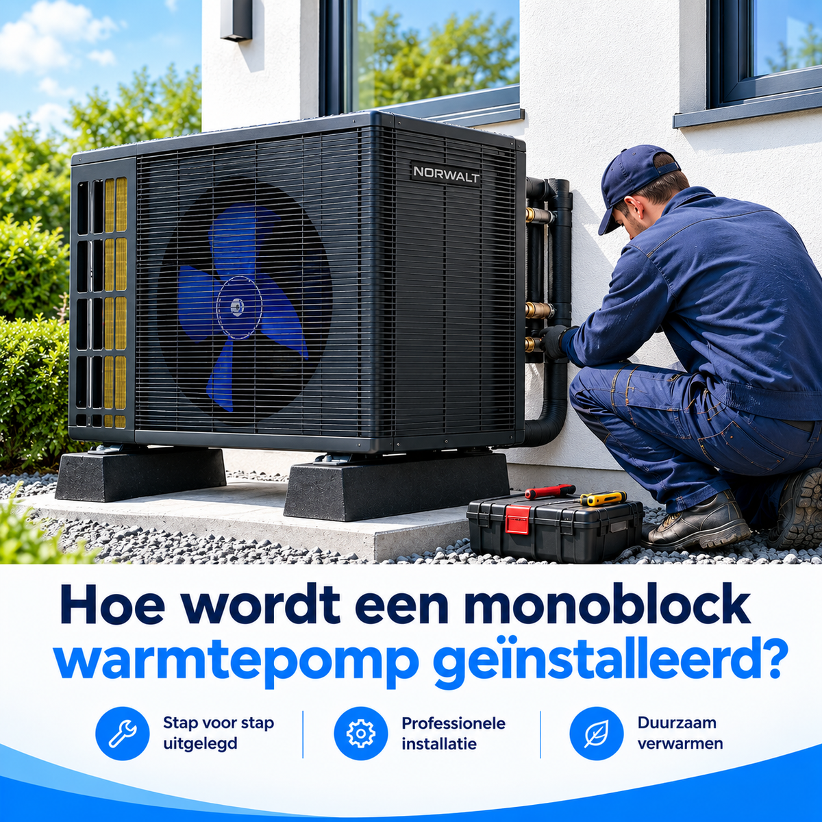 Hoe wordt een monoblock warmtepomp geïnstalleerd