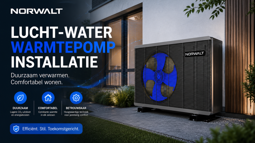 Lucht-Water Warmtepomp Installatie