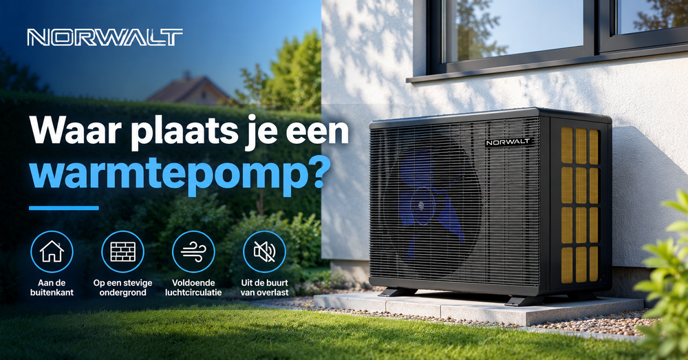 Waar plaats je een warmtepomp