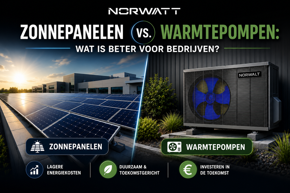 Zonnepanelen vs. Warmtepompen: Wat is beter voor bedrijven?